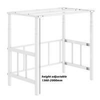 Cadre de lit électrique réglable en métal, détachable, avec design pliable pour gagner de la place, extensible et portable pour la maison et l'hôtel