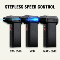 Ventilateur Super Puissant 130000 tr/min avec Moteur Sans Balais, Ventilateur Violent Portable pour Camping et Nettoyage de Clavier/PC, Souffleur d'Air