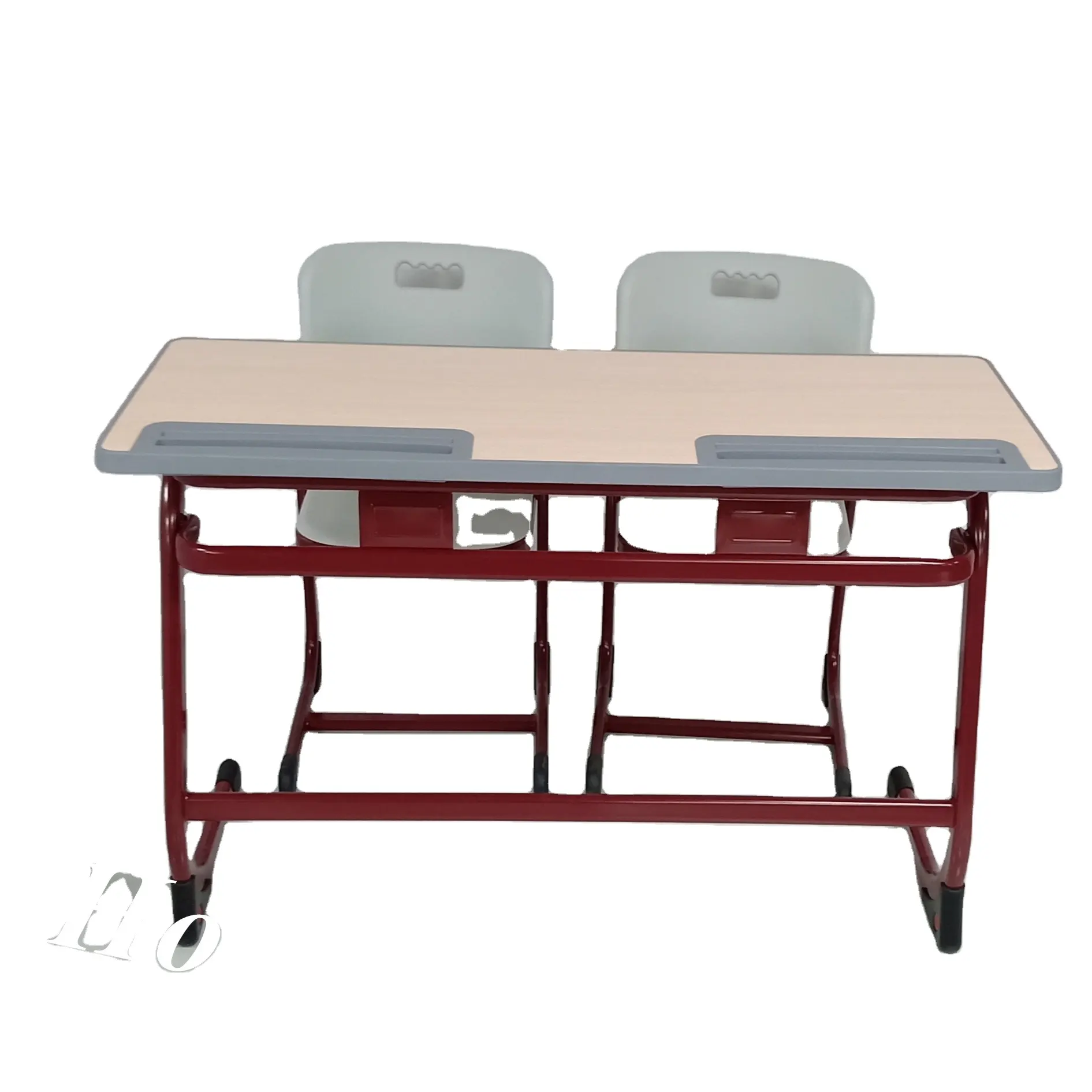 Yüksek kaliteli okul mobilyaları iki kişilik derslik sırası ve sandalye birincil orta okul öğrenci