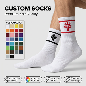 Muestra Gratuita, Calcetines Deportivos de Secado Rápido con Logotipo Personalizado, Calcetines Deportivos de Algodón Suave Premium con Amortiguación para Correr - Product Image 1