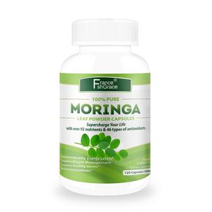 Extrait de Moringa, poudre de Moringa d'origine unique, soutien énergétique, métabolique et immunitaire à base de plantes pour hommes et femmes, capsules de Moringa - Product Image 1