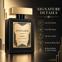 Parfum de Luxe Premium pour Homme, Vaporisateur à Brume Fine, Parfum Longue Durée, Notes de Fruits Citronnés, Épices, Ambre Noir, Coffret Cadeau