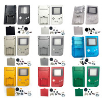 Coque de console de jeu classique en plastique avec boutons et plaquettes conductrices pour Gameboy GB