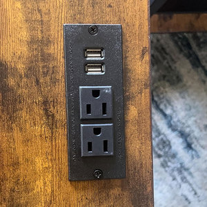 Gỗ <span class=keywords><strong>3</strong></span>-<span class=keywords><strong>Tier</strong></span> lưu trữ End bảng đầu giường với Trạm Sạc vải có thể điều chỉnh ngăn kéo cho phòng ngủ phòng khách - Product Image 5