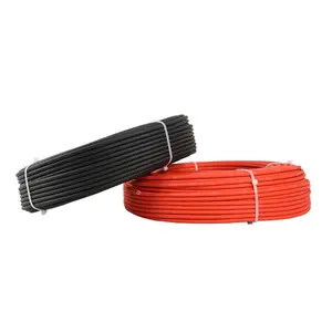 PV1-F PVC Insulated Copper Wire 4Mm2 6Mm2 Single Core Solar Pv Cable For Solar Energy System