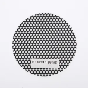 Lưới Loa grills để bán trang trí tùy chỉnh thép không gỉ Đục Lỗ màn hình kim loại PVC tráng Loa Net 006 đồng bằng dệt