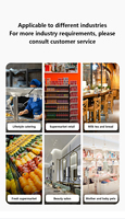 Báscula de Pesaje para Punto de Venta/Supermercado, Software de Punto de Venta Todo en Uno con Reconocimiento de Códigos de Barras/Impresión Térmica