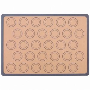 Tapis de cuisson en silicone de qualité alimentaire, en fibre de verre, antiadhésifs, pour macarons, 42 x 30 cm, vente en gros, personnalisables, pour four - Product Image 5