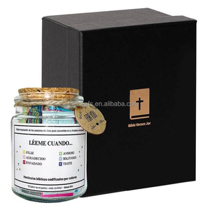 Hope Prayer Daily Inspiration Aliento Regalo Tarjetas DE LA Biblia Tarro con versículo bíblico <span class=keywords><strong>Español</strong></span> - Product Image 1