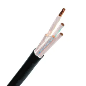 High Quality Copper Core Conductor Electric RVV 2x0.75MM 4x2.5MM 3x0.75MM 4x1.5MM 3x4MM 3X2.5MM Power Cable