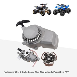GOOFIT 13mm 카뷰레터 풀 스타트 클러치 포함 2행정 47cc 49cc 오토바이 포켓바이크 ATV용 - Product Image 6