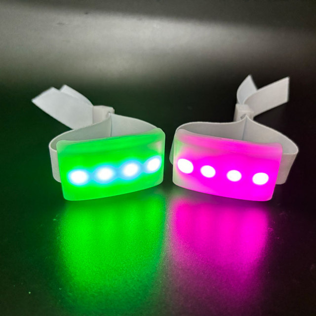Glow Bracelet Wifi Controlled LED Silicone Bracelet DMX LED Bracelet Glow Wristband for Concert Party