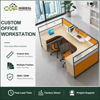 Escritorio de Oficina Modular Moderno Personalizado y Estación de Trabajo con Diseño de Cubículo para Oficina en Casa