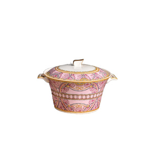 Luxury European Style <b>Ceramic</b> Soup Tureen <b>With</b> <b>Lid</b> Turquoise Floral Porcelain <b>Casserole</b> <b>Dish</b> for Home Kitchen - Product Image 3