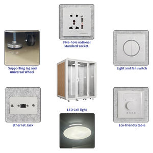Cloison de <span class=keywords><strong>piano</strong></span> <span class=keywords><strong>facile</strong></span> à installer avec système de ventilation mobilier de bureau cabine bureau grande salle de conférence - Product Image 5
