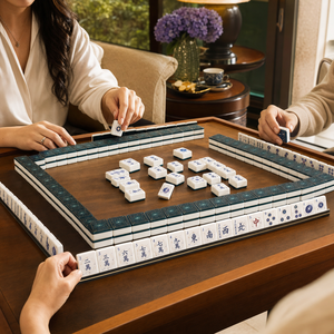 MeldVerse Chic - Fichas de Mahjong de Acrílico Duraderas de Calidad Profesional para Casino, para 4 Jugadores, Accesorios Personalizables, Portátiles - Product Image 6