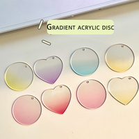 Preis Promotion Transparente DIY Kunststoff Schlüssel ring Klare Rohlinge Acryl Schlüssel bund