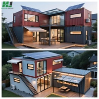 HJ Garden House Hotels Resorts Conteneurs extensibles Maison modulaire à deux chambres Conteneur de couchage Maison pour hôtel