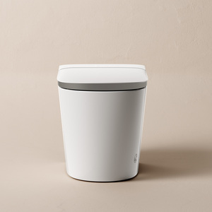 Ensemble WC et <span class=keywords><strong>lavabo</strong></span> à poser au sol, siège de toilette chauffant intelligent, céramique, <span class=keywords><strong>siphon</strong></span> en S, WC portable de luxe - Product Image 3