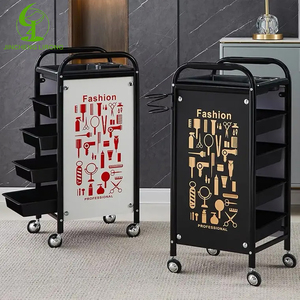 Muebles de salón Jincheng, venta al por mayor y venta al por menor de bajo costo, carrito de varios pisos, diseño de engrosamiento personalizado con secador de pelo - Product Image 3