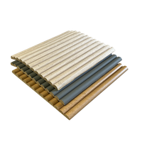 Panneau Mdf en placage 3d et Pvc de haute qualité Panneau d'art mural en bois décoratif Wave