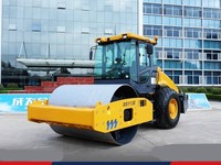 Rouleau compresseur à tambour unique haute performance XS113E de 10,4 tonnes, largeur de 2130 mm, moteur de 93 kW pour le compactage du sol