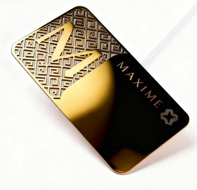 Luxury Premium Personalized Nfc Business Card Metal Membership Card Matte Black Metal Business Cards With Laser Cutting