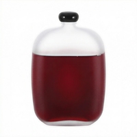 100ml 200ml 250ml 350ml 500ml Mattierte Flachflasche für Getränke, Cold Brew Kaffee, Glasflasche für Saft, Likör und Getränke