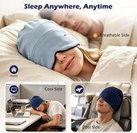Masque oculaire lesté pour femmes et hommes, masque de sommeil occultant pour dormeurs latéraux, bandeau réversible rafraîchissant et confortable pour le voyage OEM ODM