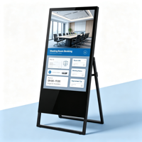 Mesin Iklan Portabel Android 43 Inci dengan Layar Sentuh Kapasitif, Signage Digital, Pusat Perbelanjaan, Toko Ritel, Acara Pameran