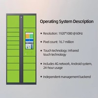 Casillero Inteligente para Paquetes, Resistente a la Intemperie, para Entrega en el Último Kilómetro, Servicio 24/7, Automatizado, con Pantalla Táctil