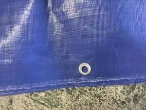 Bâche en plastique imperméable toutes saisons bleu foncé <span class=keywords><strong>avec</strong></span> doublure argentée réfléchissante pour le transport et le stockage. - Product Image 4