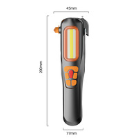 Lampe torche radio alarme multifonction rechargeable SA-T11 ABS LED à manivelle pour la prévention des catastrophes et la production d'énergie d'urgence