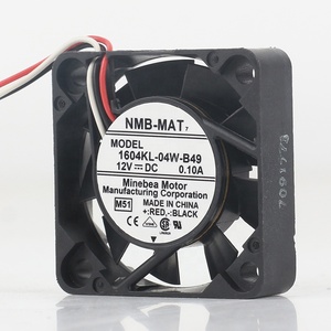 เครื่องแปลงกราฟิกการ์ด0.10A 3สาย NMB 5V 24V 48V DC 12V AC EC 4010 40X40X10MM คอมพิวเตอร์กราฟิกเงียบ4ซม. พัดลมระบายความร้อน<span class=keywords><strong>1604KL</strong></span>-<span class=keywords><strong>04W</strong></span>-<span class=keywords><strong>B49</strong></span> - Product Image 1
