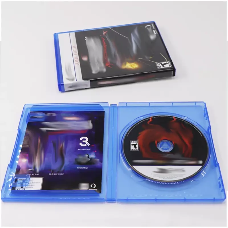 PS4/5 consola de juego de tarjeta de juego de PS 4 CD disco DVD juego CD de embalaje de plástico caja de almacenamiento con la cubierta caso de reemplazo de la Caja