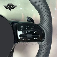 Volant en Cuir Noir Surpiqué Personnalisé pour Mercedes-Benz AMG 809 Classe A, Classe C, Classe E W213 W203 W205