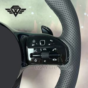 <span class=keywords><strong>Volant</strong></span> Personnalisé pour Mercedes Benz AMG 809 Classe A Classe C Classe E W213 W203 W205 en Cuir avec Coutures Noires - Product Image 3