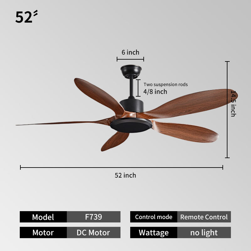 52inch -Black + walnut color