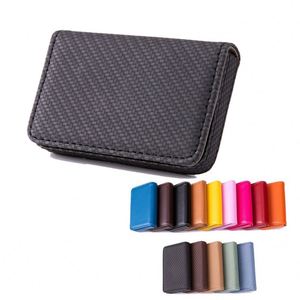 Étui porte-cartes de visite en PU multicolore en stock avec fermeture magnétique, étui à rabat tendance et original pour cartes de visite - Product Image 1