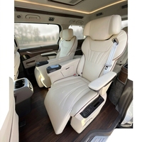 Siège de capitaine personnalisable en cuir Nappa véritable multicolore de qualité supérieure pour la rénovation intérieure de fourgonnettes MPV professionnelles