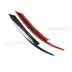 2 pièces de garnitures de phares en fibre de carbone pour Subaru Impreza WRX 10ème génération 2008-2011, autocollants de voiture, garnitures de phares - Product Image 4