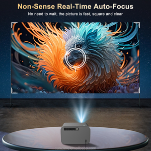Nuevo Proyector Portátil Inteligente para Cine en Casa 4K LED LCD con <span class=keywords><strong>Netflix</strong></span> y YouTube Full HD 1080P Enfoque Automático Tiro Corto Android 13 - Product Image 2