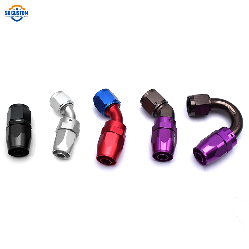 An4 An6 An8 An10 An12 An16 An20 прямой 45 градусов 90 градусов 180 градусов Алюминиевый шарнирный фитинг PTFE и конец шланга