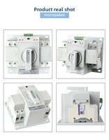 ATS saklar Transfer otomatis Daya GANDA, pemutus sirkuit MCB 2P 63A untuk AC 230V