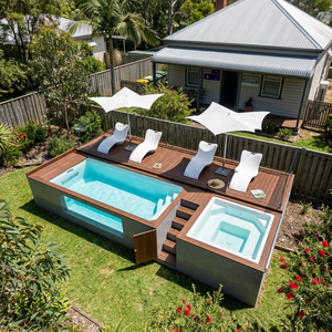 No Installation Needed Above Ground SPA Pool Durable UV Resistant Full Set Equipment For Villa Courtyard pool - Product Image 5