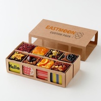 Kartonnen fruitdoos op maat, 5-laags, recyclebaar, met handvat, CMKY/matte laminatie, embossing, stamping, offsetdruk