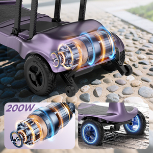 Scooter Ligero de Fibra de Carbono de 12 kg con Motor sin Escobillas de 200 W, Fácil de Plegar, Todoterreno, Conducción Suave, Movilidad PC-T580 Ultra Lig - Product Image 3