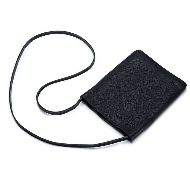 Simple Design Women's Mini Bag Soft Genuine Leather Cell Phone Bag Ladies Shoulder Bag