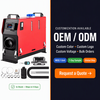 5KW Dizel Park Isıtıcısı 12V 24v 220v Akülü Taşınabilir Hava Isıtıcısı Karavan Kamp Aracı Kamyon Otonom Dizel Park Isıtıcısı
