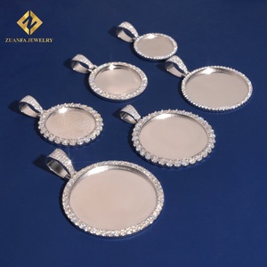 สร้อยคอเครื่องประดับแฟชั่นสำหรับ925จี้เงินแท้ GRA VVS Moissanite จี้ภาพเย็น - Product Image 6